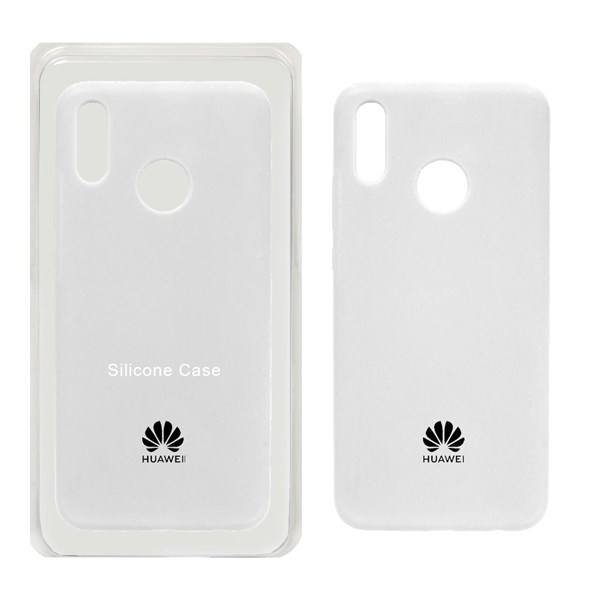 قاب سیلیکونی پاک کنی اورجینال Huawei Y9 (2019) - سفید (پک اصلی)